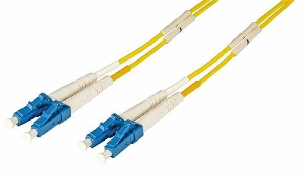 Optický kábel LC-LC,20m, Duplex OS2(9/125µm), LSOH, 2.0mm, žltý O0350.20
