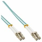 Optický kábel LC-LC, MM, 30m Duplex OM3(50/125µm), LSOH, 3mm, tyrkysový In88530O