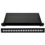 OPTIX 19" Optická vaňa 24xSC čierna aretacia plastovým klipom 3447