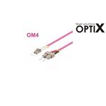 OPTIX LC-SC Optický patch cord 50/125 1m OM4 Duplex 0950