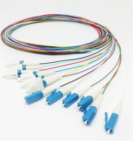 OPTIX LC/UPC Optický pigtail 09/125 2m 12ks barevné 250 i 900um G657A EASY STRIP 20203