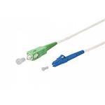 OPTIX SC/APC-LC/UPC patchcord arm. bílý 9/125 30m 3mm B3 LSZH simplex 0446