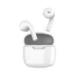 Orava bezdrátová sluchátka s mikrofonem, USB-C, dotykové ovládání, do uší, IPX3, bílá Livebass Mini W
