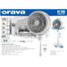 Orava SF-300 stojanový extra tichý ventilátor, oscilace, 55 W, dálkové ovládání, 4 rychlosti, 55 dB, průměr 23 cm