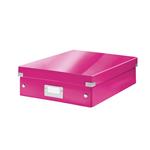 Organizační box Leitz Click&Store, velikost M, růžová 60580023