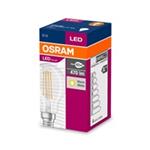 OSRAM LED Filament VALUE ClasP 230V 4W 827 E14 noDIM A++ Sklo čiré 470lm 2700K 10000h (krabička 1ks)