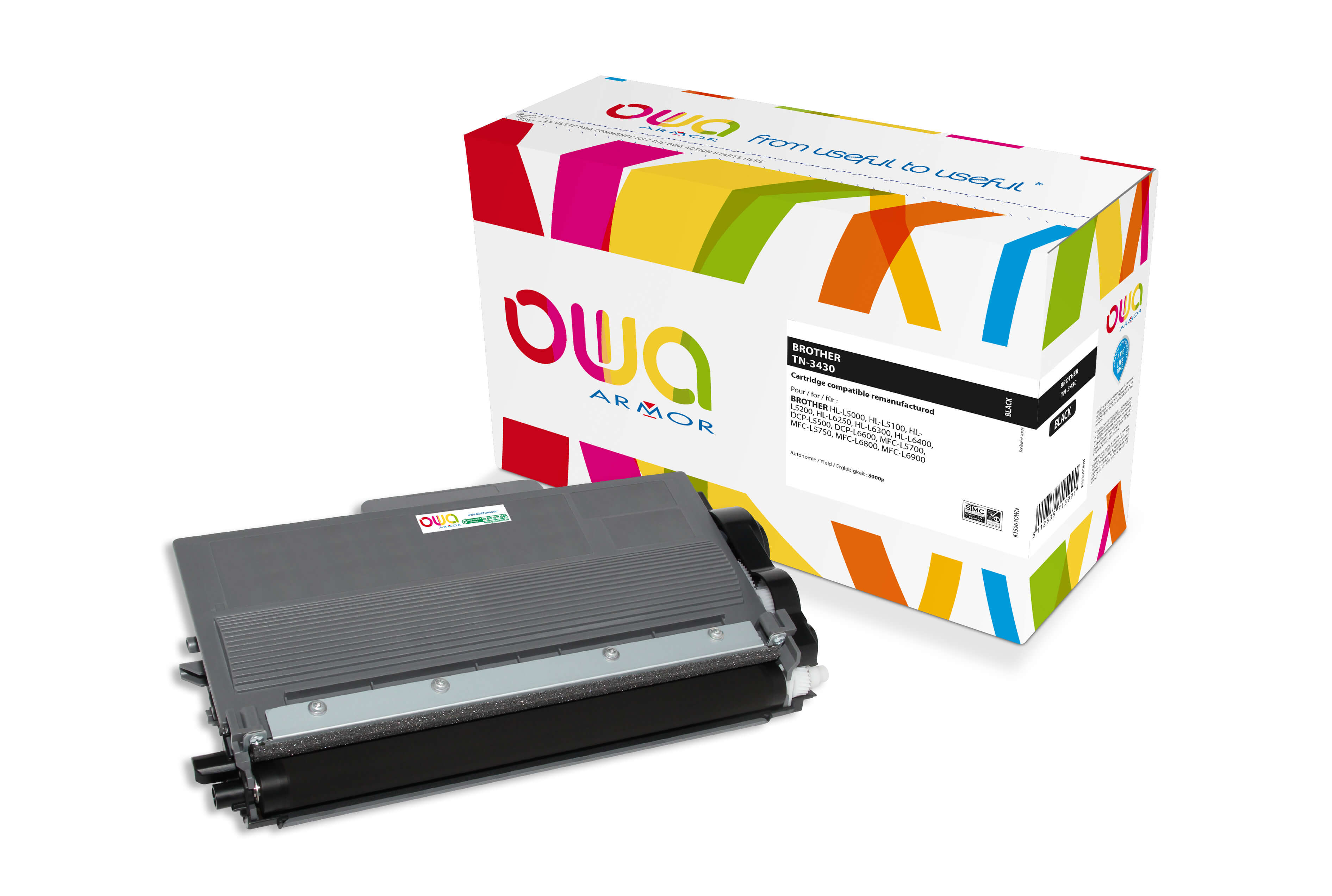 OWA Armor toner pro BROTHER TN-3430,černá/black K15963OW