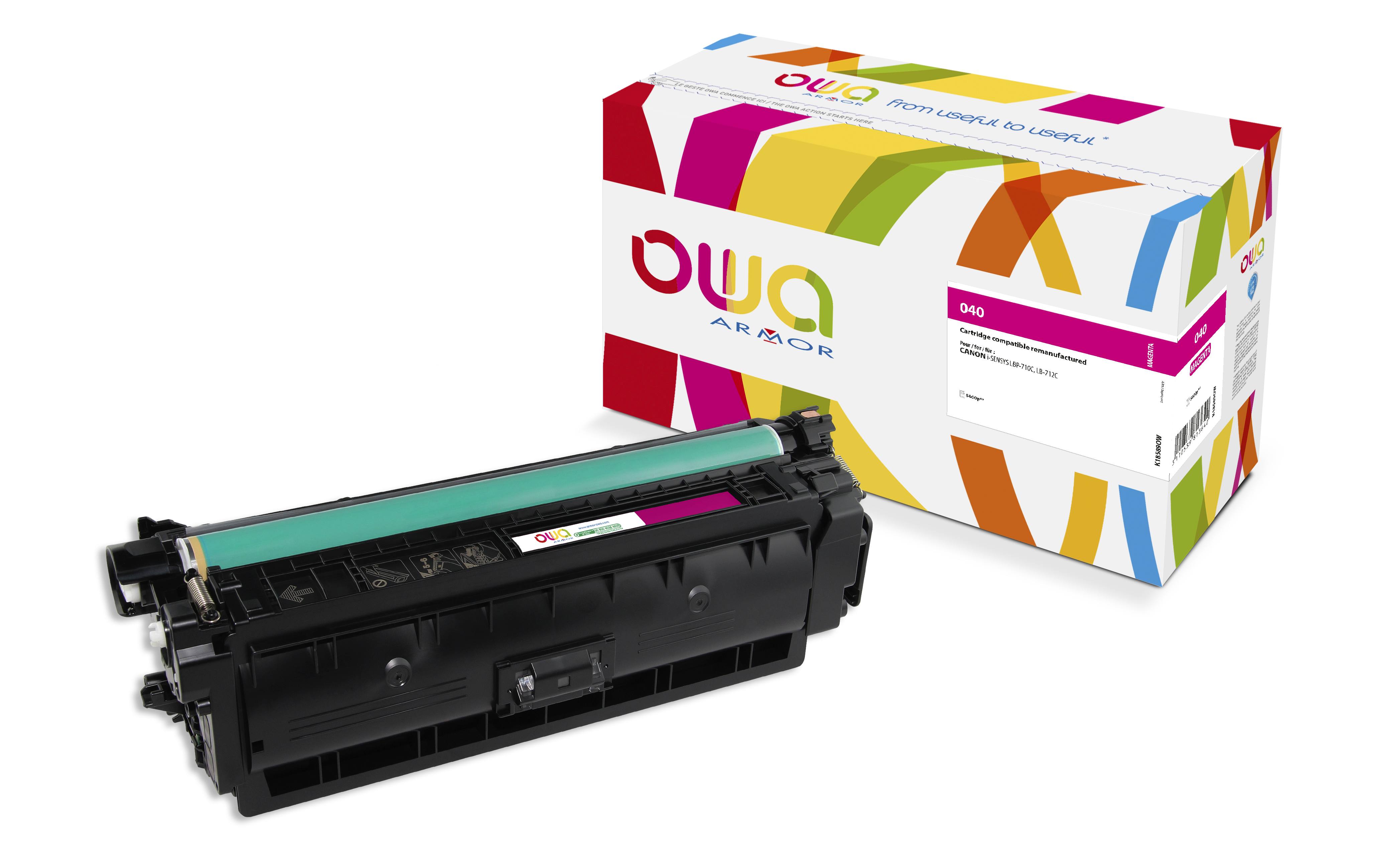 OWA Armor toner pro CANON CRG-040 M,červená/magenta K18589OW