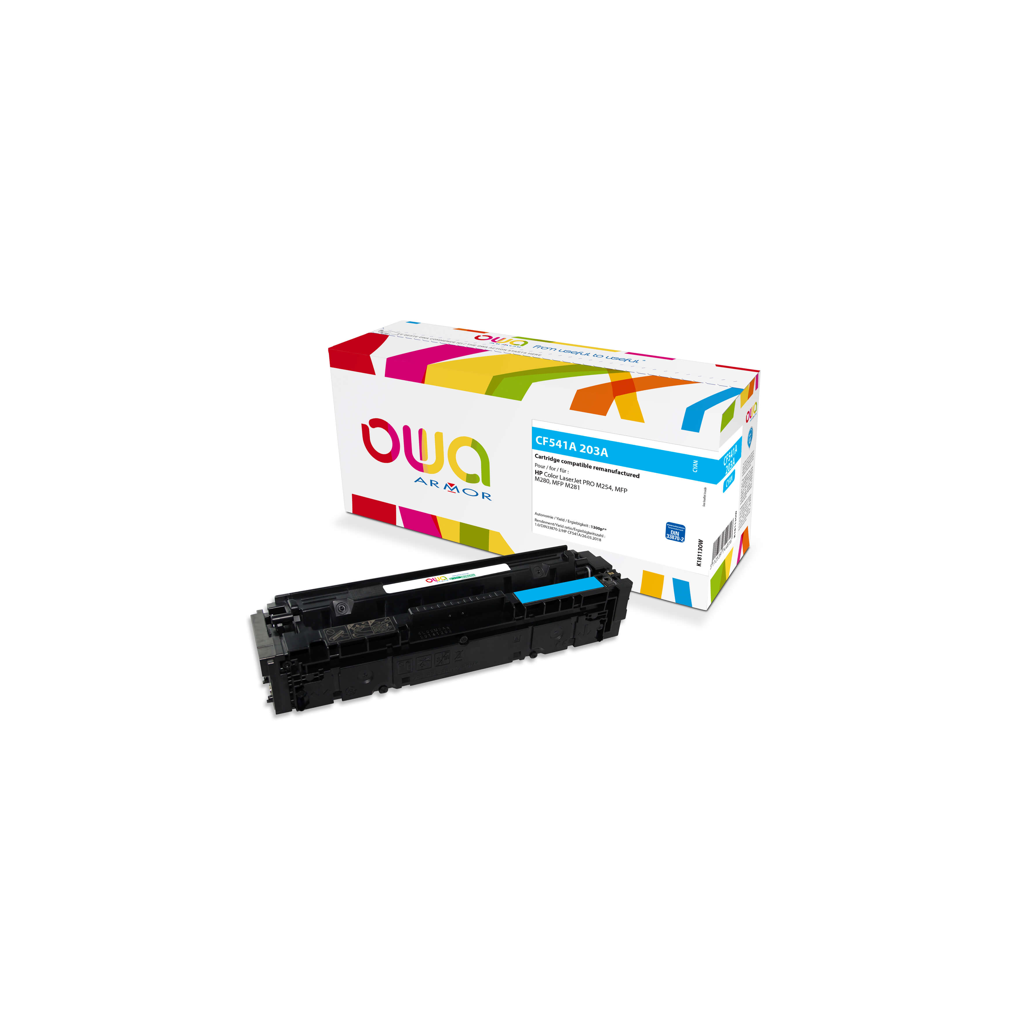 OWA Armor toner pro HP CF541A, modrá/cyan K18113OW