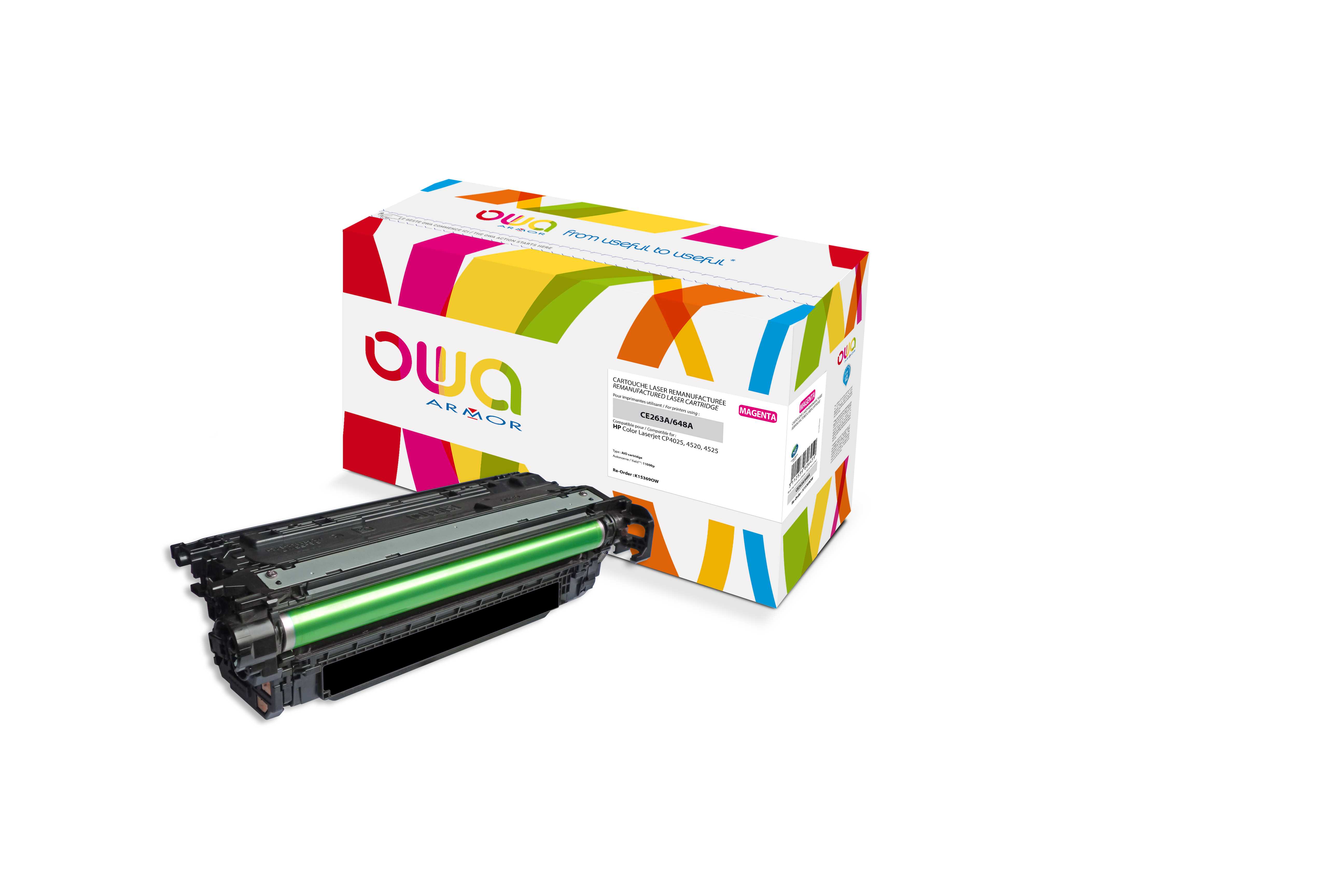 OWA Armor toner pro HP CLJ CP 4520 11000s (CE263A)Ma K15369