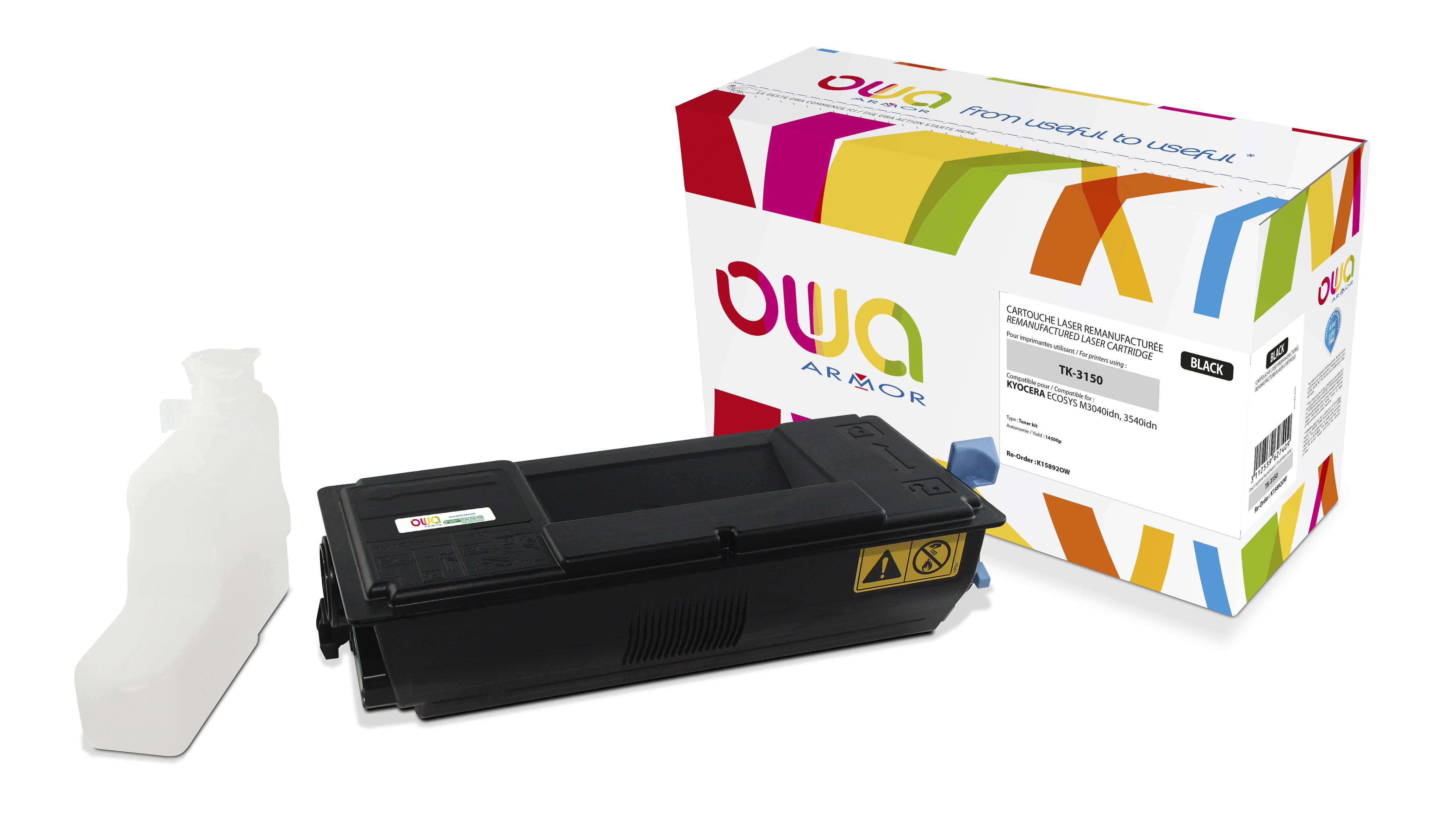 OWA Armor toner pro KYOCERA TK-3150,černá/black K15892OW