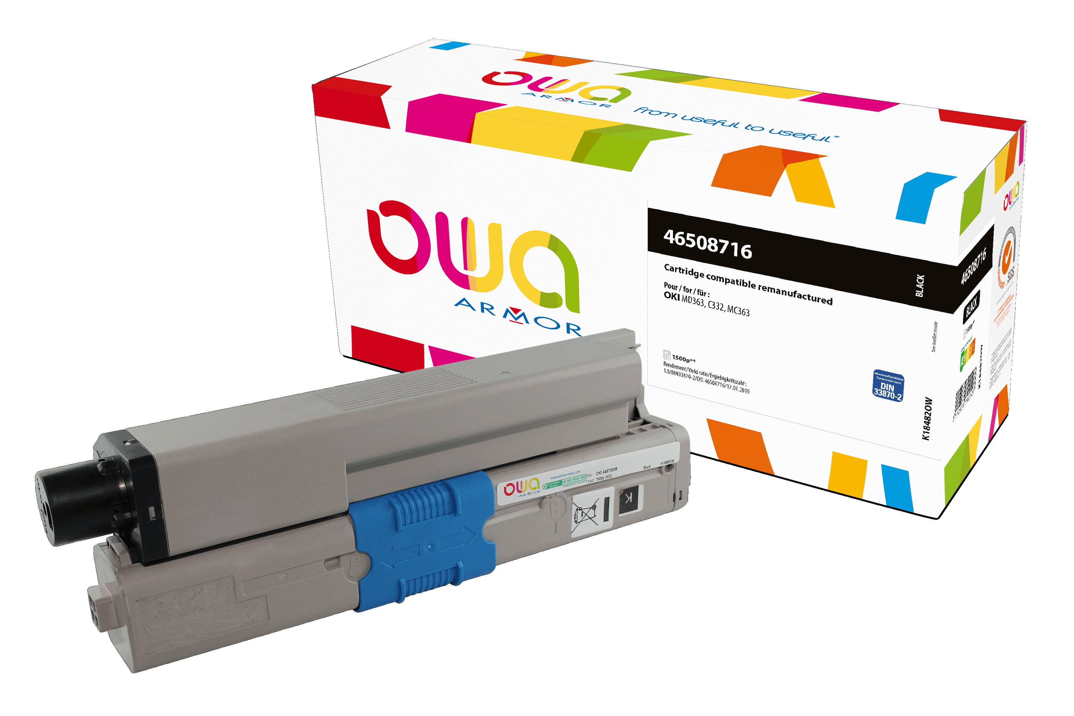 OWA Armor toner pro OKI 46508716,černá/black K18482OW