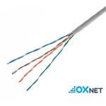OXnet kábel UTP, Cat5E, lanko, PVC, box 305m - šedá OX-STRU5EP-305-GR