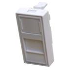 OXnet Nosná maska 22,5x45mm pro Mosaic Legrand/ABB, biela