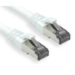 OXnet patch kábel Cat6A, S/FTP (PiMF), LSOH - 1m, biely PKOX-SF6A-010-WH