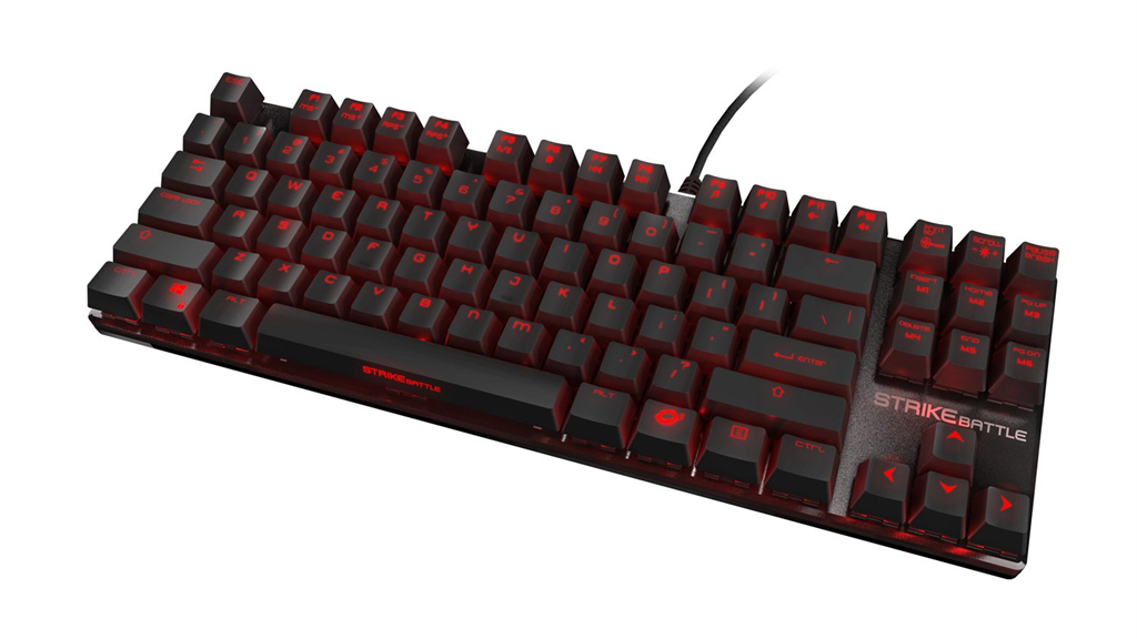 Ozone klávesnica STRIKE BATTLE Red Cherry US OZSTRIKEBATTLERUSRD
