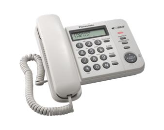 Panasonic KX-TS560FXW jednolinkovy telefon / biely