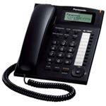 Panasonic KX-TS880FXB - komfortný stolový telefón s LCD, s CLIPom a hlasitou prevádzkou SP-Phone, čierny