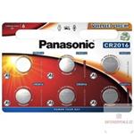 PANASONIC Lithiová baterie (knoflíková) CR-2016EL/6BP 3V (Blistr 6ks) 2B360582
