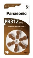 PANASONIC Zinkovzduchové baterie PR-312(41)/6LB AA 1,2V 6ks