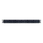 Panduit MINI-COM Coupler Patch Panel - Propojovací panel - černá - 1U - 19" - 24 porty CP24688BL