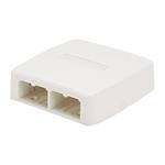 Panduit MINI-COM - Krabice k upevnění na povrch - bílá - 4 porty CBXQ4WH-A