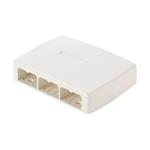 Panduit MINI-COM - Krabice k upevnění na povrch - bílá - 6 portů CBXQ6WH-A