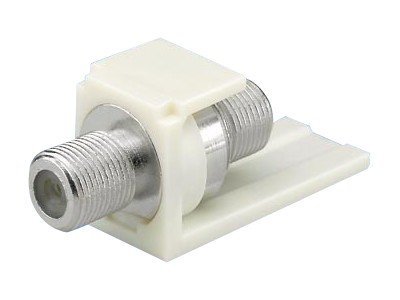 Panduit MINI-COM Self-Terminating F-Type Module - Modul - bílá - 1 port CMFSRWHY