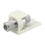 Panduit MINI-COM Self-Terminating F-Type Module - Modul - bílá - 1 port CMFSRWHY