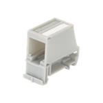 Panduit MINI-COM - Zásuvka pro montáž na DIN lištu - mezinárodní šedá - 1 port CADIN1IG