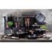 Panvica Berlingerhaus Wok s mramorovým povrchem BH-1719, 28 cm Ebony Line Rosewood