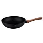 Panvica Berlingerhaus Wok s mramorovým povrchem BH-1719, 28 cm Ebony Line Rosewood