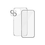 PanzerGlass - 3-in-1 Pack - screen / lens / back protector kit pro mobilní telefon - sklo - barva r B1172+2809