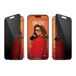 PanzerGlass ochranné sklo UWF Privacy pre iPhone 15 Pro - Black Frame P2810