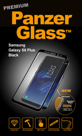 PanzerGlass PREMIUM - Tvrdené sklo pre Samsung Galaxy S8 Plus , Čierna 7115-PGS