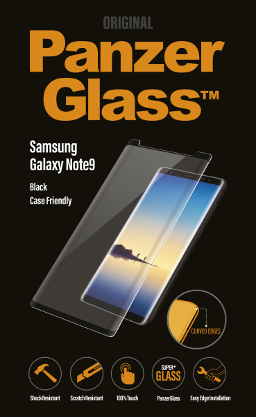 PanzerGlass - Tvrdené sklo Case Friendly pre Samsung Galaxy Note 9, čierna 7162