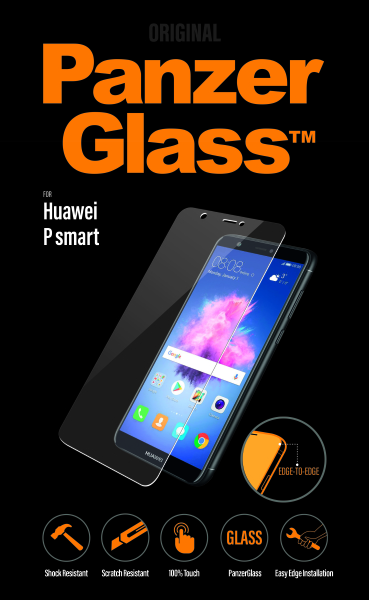 PanzerGlass - Tvrdené sklo Edge-To-Edge pre Huawei P Smart. číra 5321
