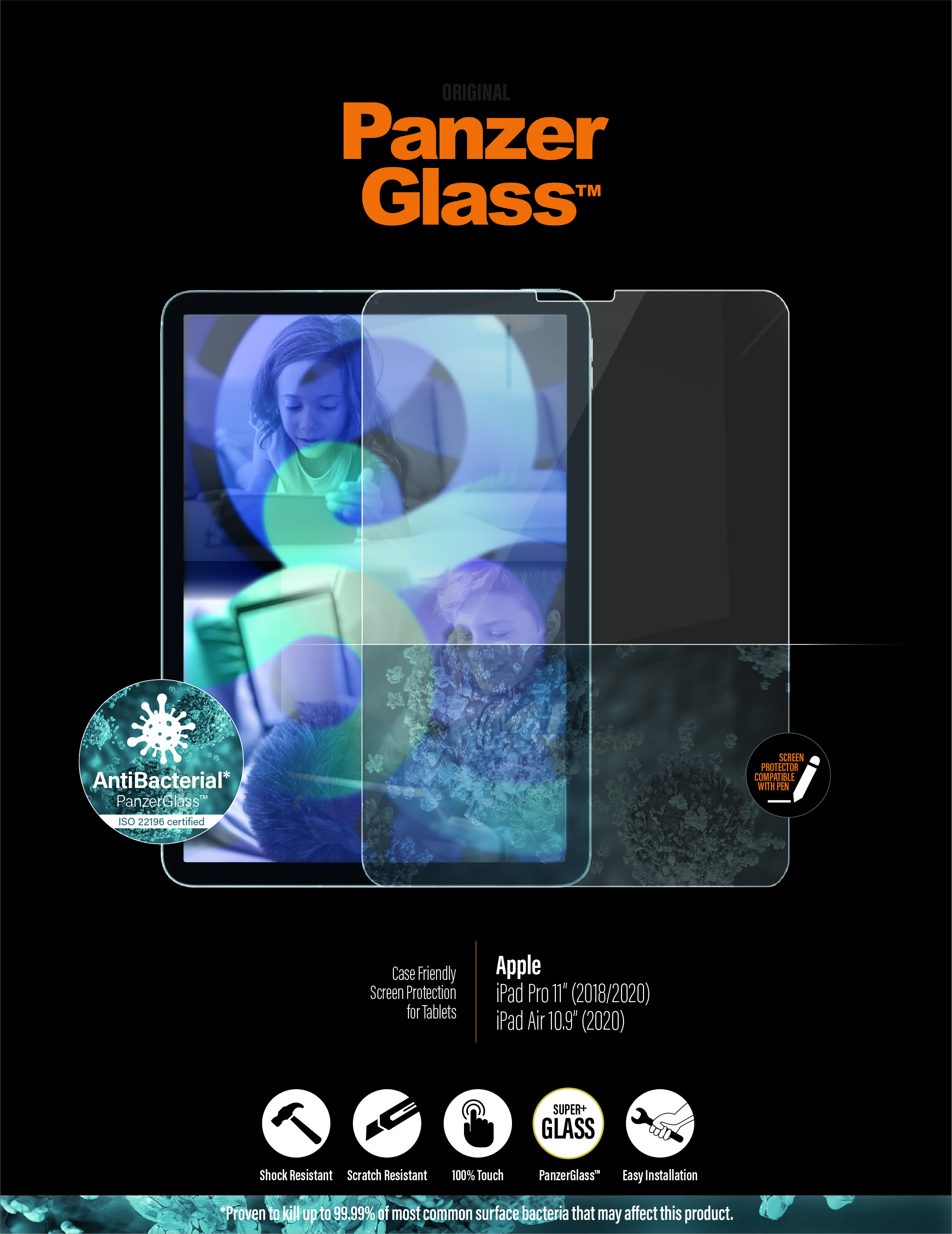 PanzerGlass - Tvrdené sklo pre Apple iPad Pro 11" (2018), číra 2655
