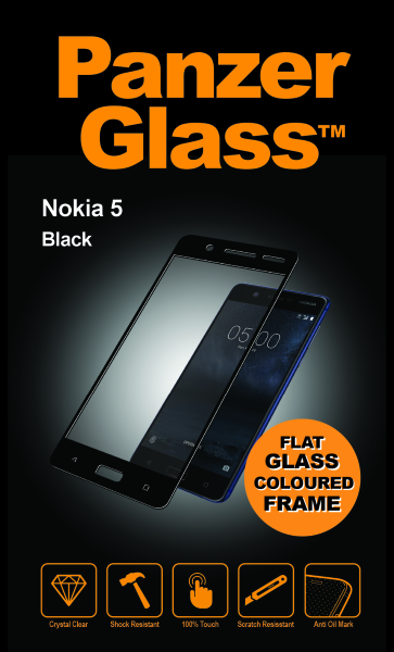 PanzerGlass - Tvrdené sklo pre Nokia 6, čierna 6754