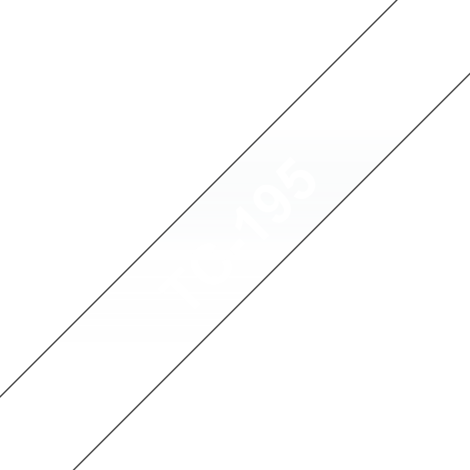Páska Brother 9mm WHITE ON CLEAR TAPE TC195