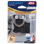 páska DYMO 16959 D1 Black On White Permanent Polyester Tape (12mm) S0718060
