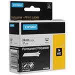 páska DYMO 1734523 D1 RHINO Black On White Permanent Polyester Tape (24mm) S0773830