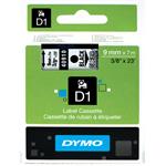 páska DYMO 40910 D1 Black On Transparent Tape (9mm) S0720670