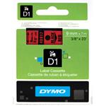 páska DYMO 40917 D1 Black On Red Tape (9mm) S0720720