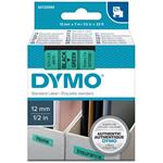 páska DYMO 45019 D1 Black On Green Tape (12mm) S0720590