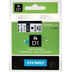 páska DYMO 53713 D1 Black On White Tape (24mm)