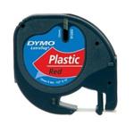 páska DYMO 59424 LetraTag Red Plastic Tape (12mm) S0721680/S0721580/S0721630