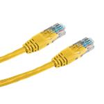 patch kábel Cat5E, UTP, 0,5m, žltý