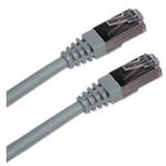 Patch kabel Cat6A, S-FTP - 10m, šedý PK-SFTP6A-0100-GR