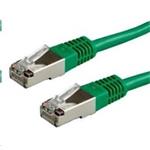 Patch kabel Cat6A, S-FTP - 2m, zelený PK-SFTP6A-020-GREEN
